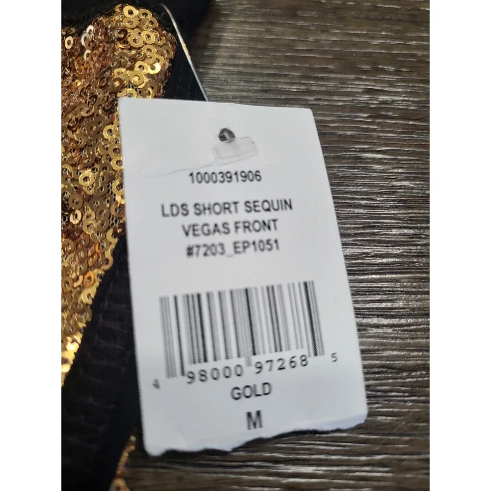 Sexy size Medium Vegas booty sequin shorts.‎ Girls night, special time. New. Mgm